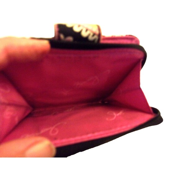 Vera Bradley Pink Elephants Mini Zip Wallet Retired - Picture 3 of 5